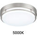 EnviroLite LED 10 inch Brushed Nickel Flush Mount Ceiling Light